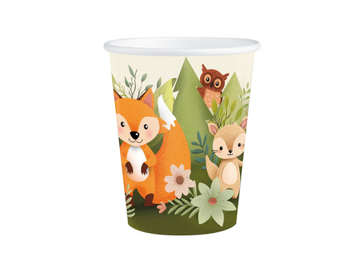 Forest Friends papírpoharak - 220 ml - 6 db.
