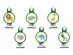 Szafari kitekerhető trombitasípok - 6 db