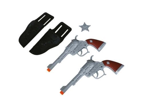 Cowboy öv revolverekkel - 1 db.