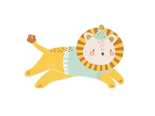 Oroszlános születésnapi szalvéta - 16 x 10 cm - 20 db.