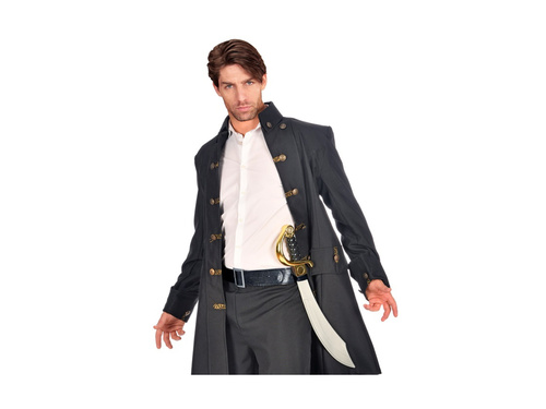 Fekete öv 4 kard- és fegyvertáskával - bőrszerű