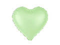 Pisztácia szív fólialufi - 45 cm - 1 db.