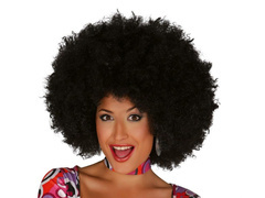 Afro fekete paróka - 1 db.