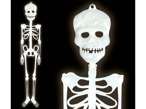 Fluoreszkáló függő dekoráció Skeleton - 75 cm - 1 db.