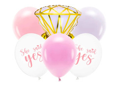 Lánybúcsú lufi készlet - 6 db.