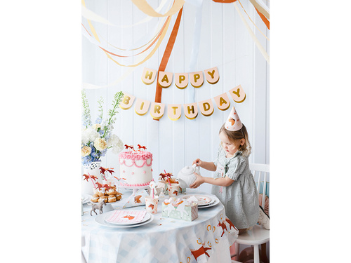 Születésnapi szalvéta Lovas - 33 cm - 12 db.