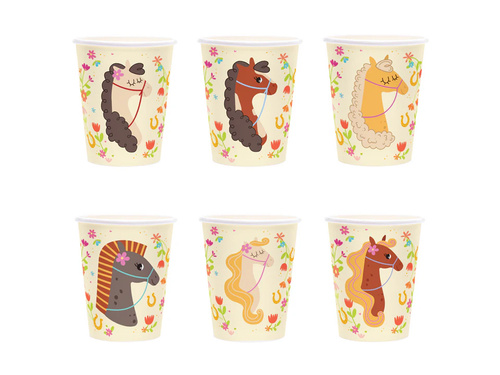 Horsies papírpoharak - 220 ml - 6 db.