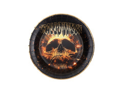 Halloween papírtányérok Koponya - 22,5 cm - 10 db.