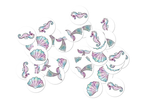 Sellő születésnapi konfetti - 36 db.