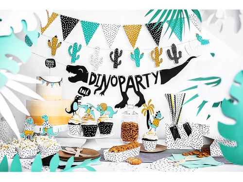 Dino Party születésnapi banner - 20 x 90 cm - 1 db.