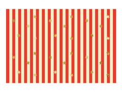 Asztalterítő csíkos csillagokkal - 120 x 180 cm - 1 db.