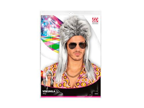 Szürke rocksztár paróka