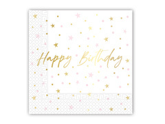 Boldog születésnapot szalvéták - 33 cm - 20 db.