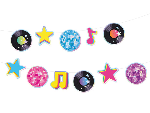 Retro diszkó füzér - 150 cm - 1 db.