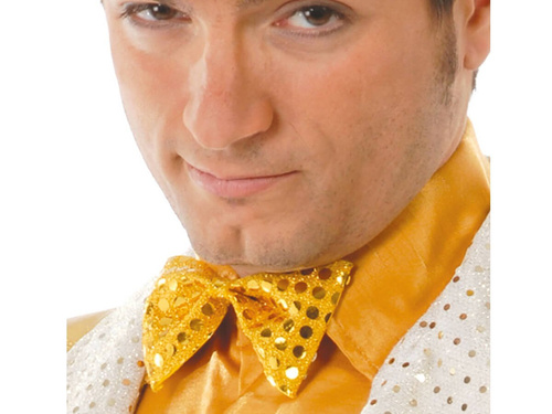 Arany flitteres csokornyakkendő - 1 db.