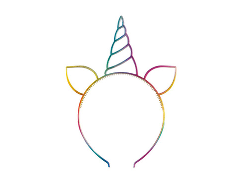 Szivárványos unikornis fejpánt - 1 db.