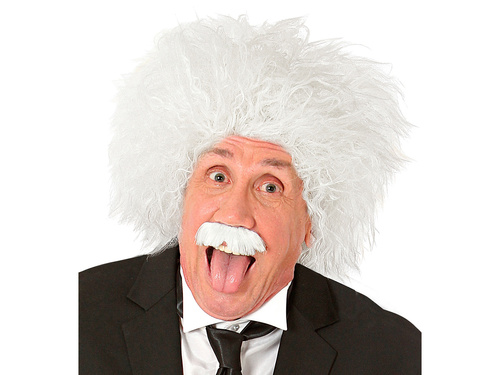 Paróka bajusszal Tudós