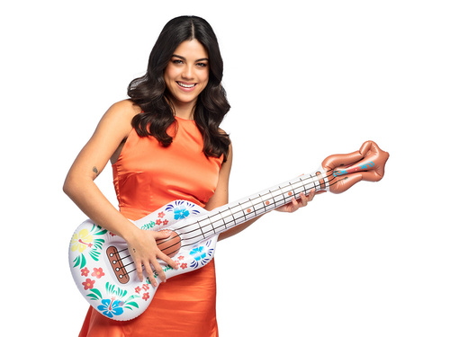 Felfújható dekoráció Ukulele gitár - 104 cm - 1 db.