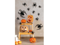 Halloween pók dekoráció - 8 db.