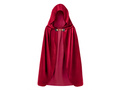 Csuklyás köpeny - bordó - 80 cm