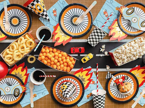 Autók születésnapi szalvéták - 33 cm - 12 db.