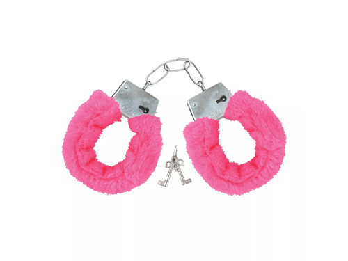 Rózsaszín bilincs szőrmével - 1 db.