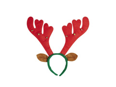 Rénszarvas szarvak harangokkal és fülekkel