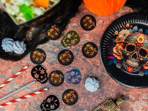 Dia De Los Muertos születésnapi konfetti - 36 db.