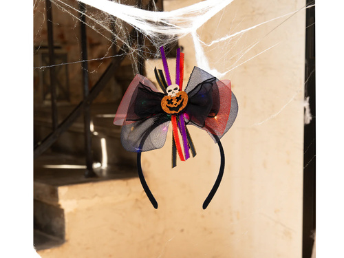 Karszalag kártya tökkel és LED fényekkel - 1 db.