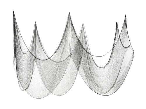 Fekete Halloween szövet - 72 x 980 cm - 1 db.