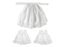 Csipkés jabot mandzsettával - 3 db.