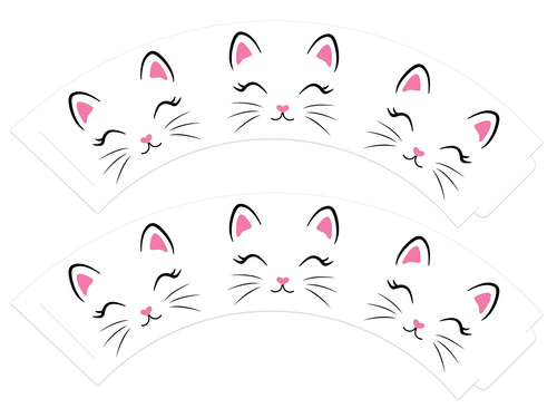 Cupcake liners Cica - 6 db.