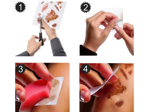 Halloween Scars lemosható tetoválások - 14 db.