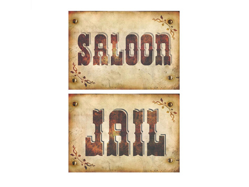 Western Plaque medál - 2 db.