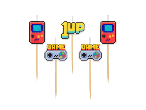 Game On piknik gyertyák - 5 db.