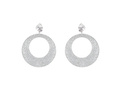 Clip fülbevaló Ezüst csillogó körök