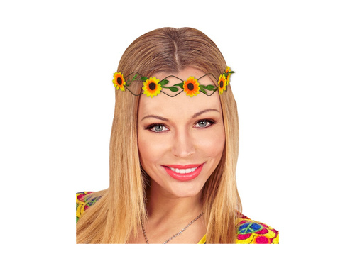 Sárga virágos fejpánt