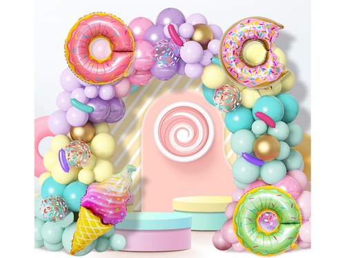 Pasztell lufi girland lufi készlet - 139 db.