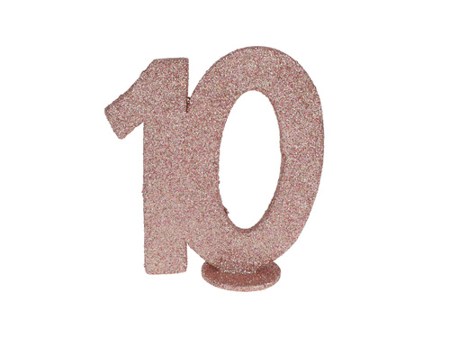 Asztali dekoráció 10-es számú rózsaarany - 1 db.