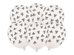 Szett latex masnis lufi - 30 cm - 6 db.