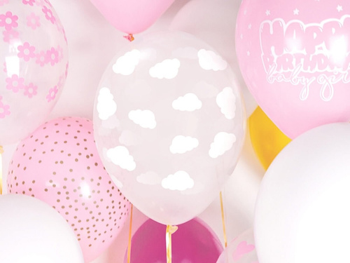 Felhők születésnapi lufi - 30 cm - 50 db.