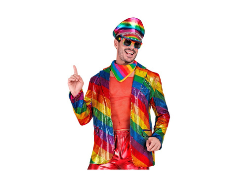 Party Fashion party dzseki - szivárványos flitteres