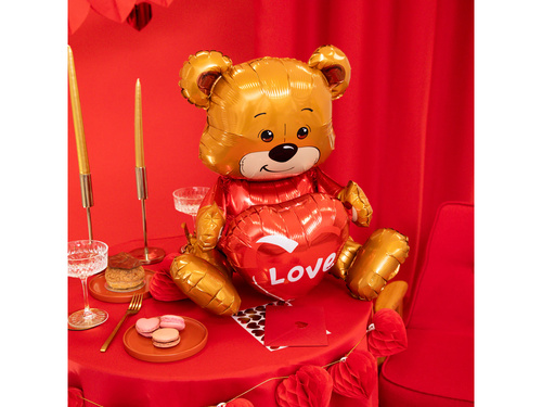 Mackós fólialufi szívvel - 41x50x31 cm - 1 db.