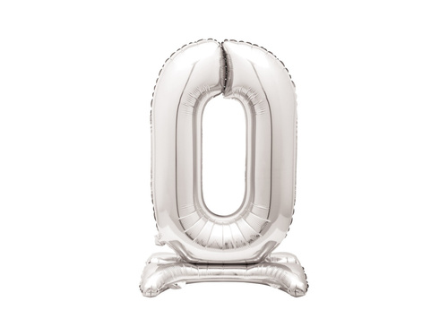 Fólia lufi álló 0 ezüst - 76 cm - 1db.