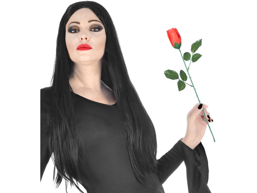 Mesterséges vörös rózsa virág - 44 cm - 1 db.