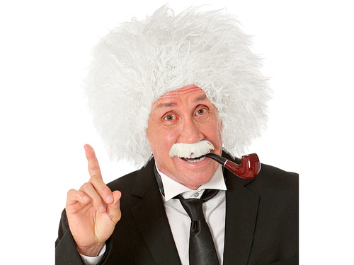 Paróka bajusszal Tudós