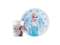 Szett poharak + papírtányérok Frozen - Jégkorszak - 16 db.