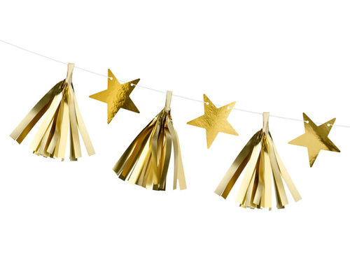 Aranycsillag füzér - 130 cm - 1 db.