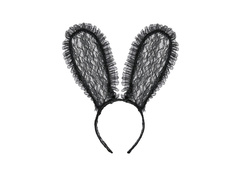 Fekete csipke nyúl fülek