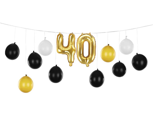 40. születésnapi lufi készlet - 1 készlet